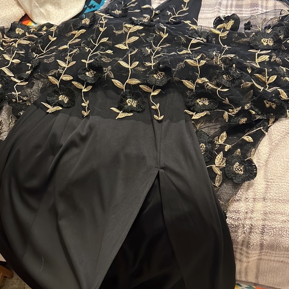 Floor length black formal dress - Picture 7 of 9